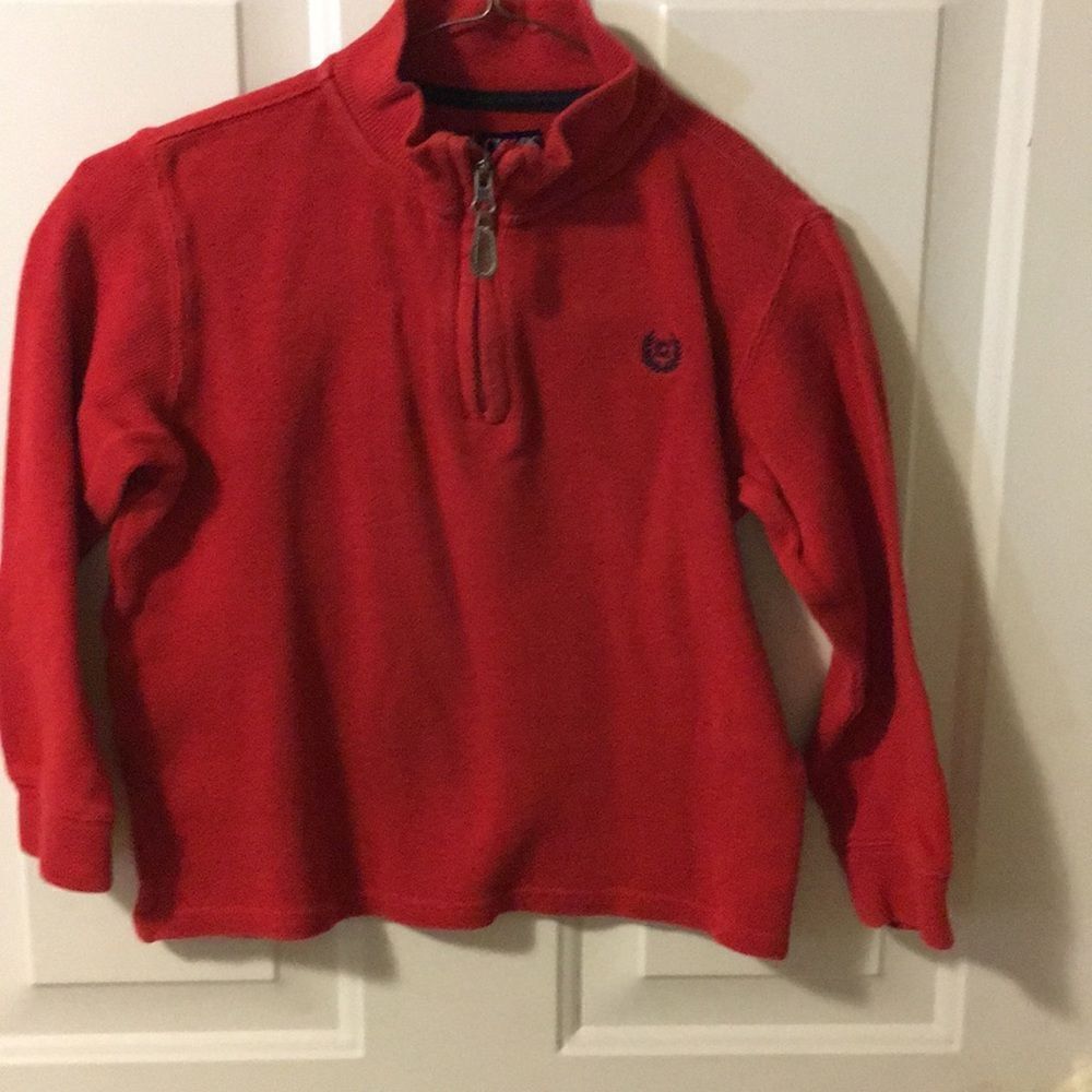 Chaps boys red dressy sweatshirt